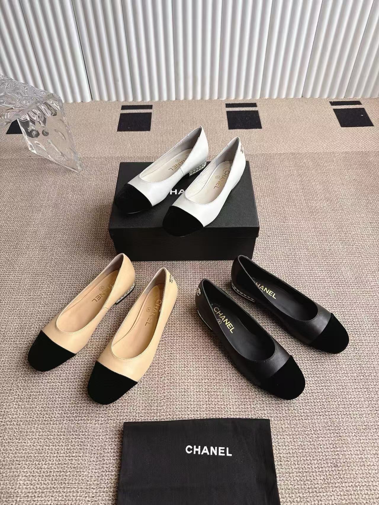 CHANE1 高品質メリージェーンパールフラットシューズvvvv【50％割引+送料無料】