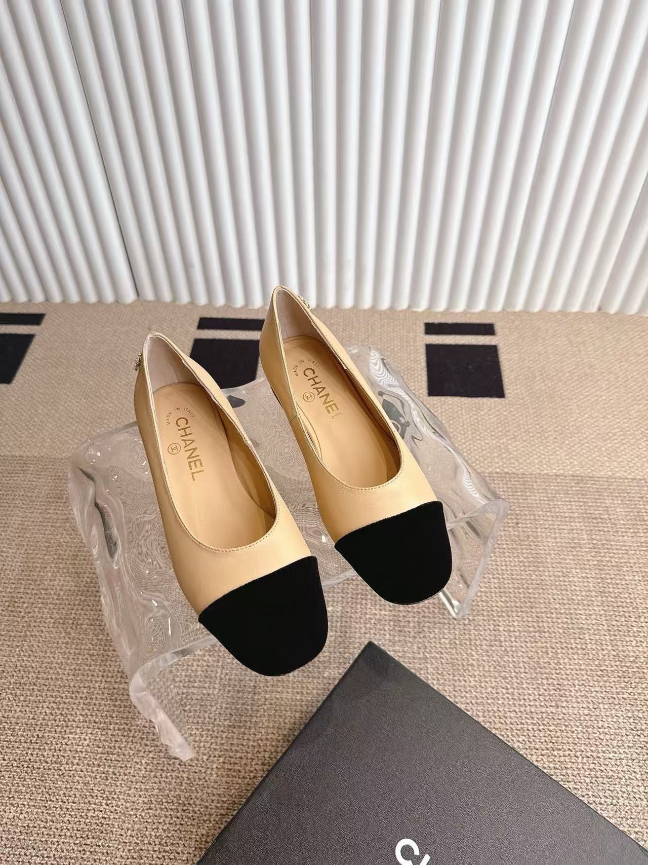 CHANE1 高品質メリージェーンパールフラットシューズvvvv【50％割引+送料無料】