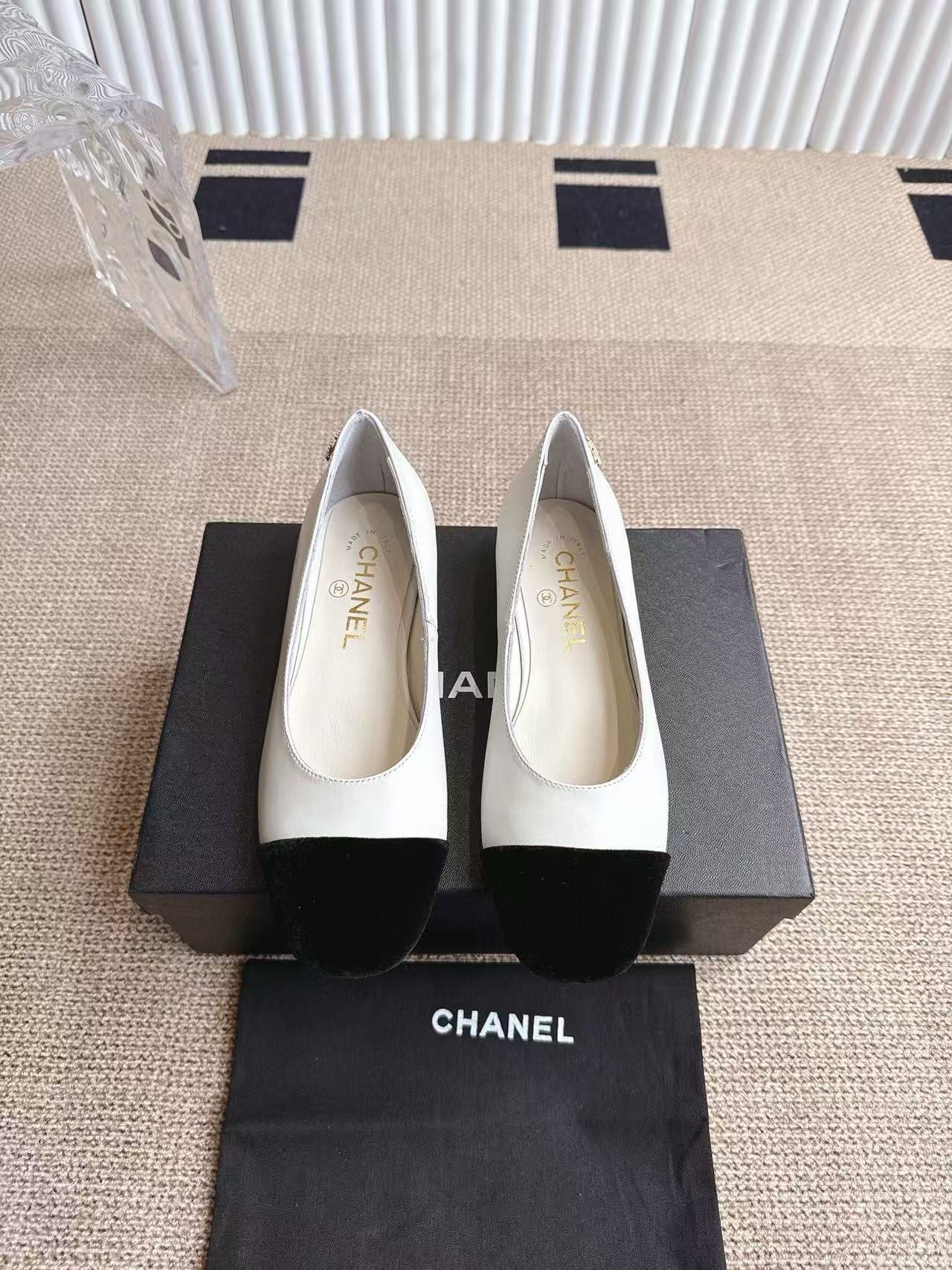 CHANE1 高品質メリージェーンパールフラットシューズvvvv【50％割引+送料無料】