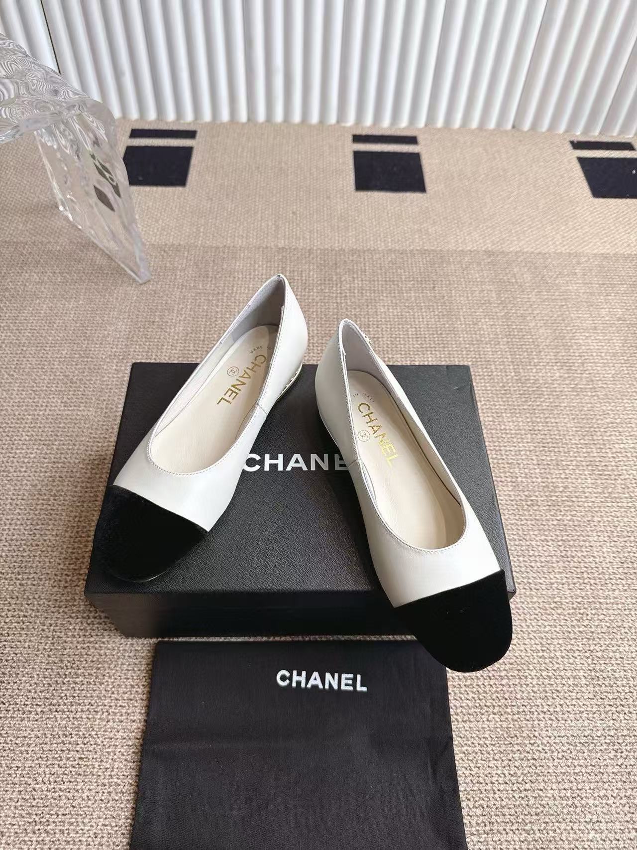 CHANE1 高品質メリージェーンパールフラットシューズvvvv【50％割引+送料無料】