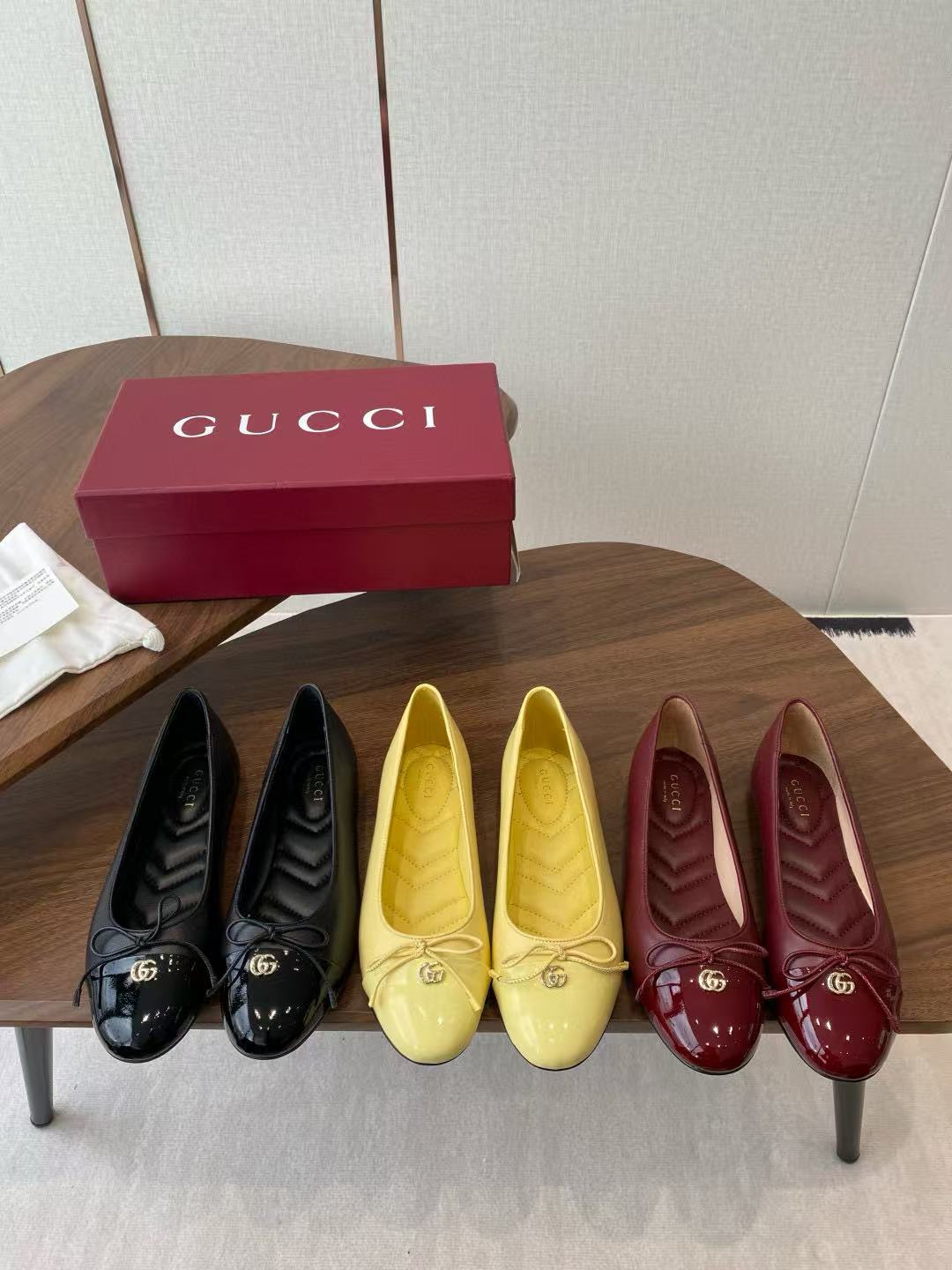 GUCC1 高品質リボンフラットシューズ【50％割引+送料無料】