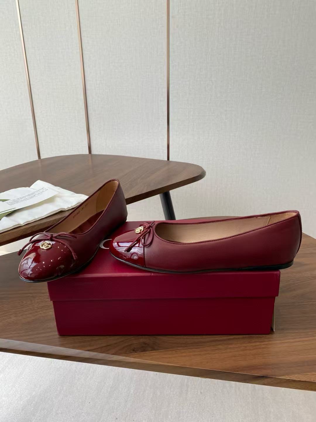 GUCC1 高品質リボンフラットシューズ【50％割引+送料無料】