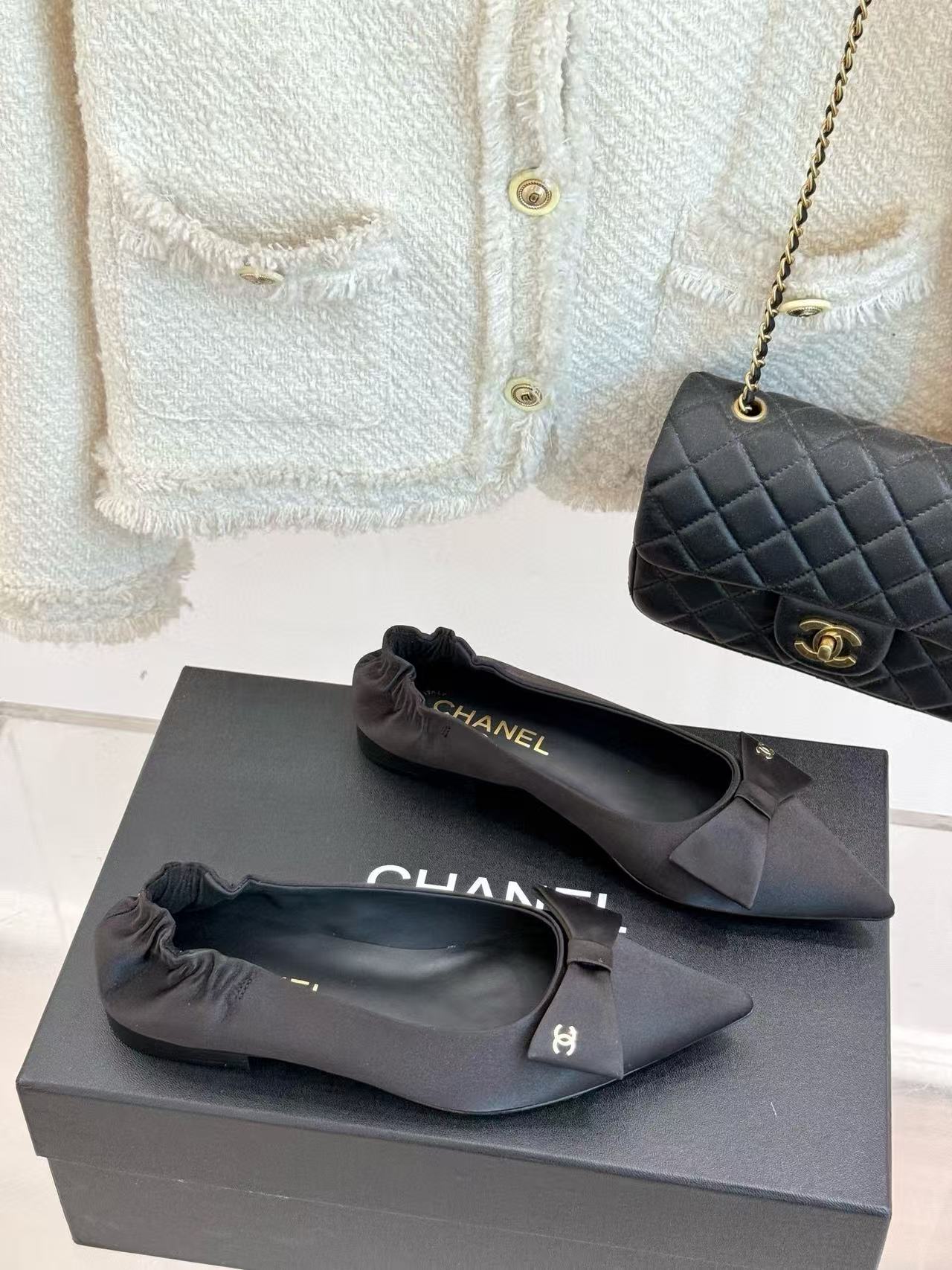 CHANE1 高品質ポインテッドトゥフラットシューズ【50％割引+送料無料】