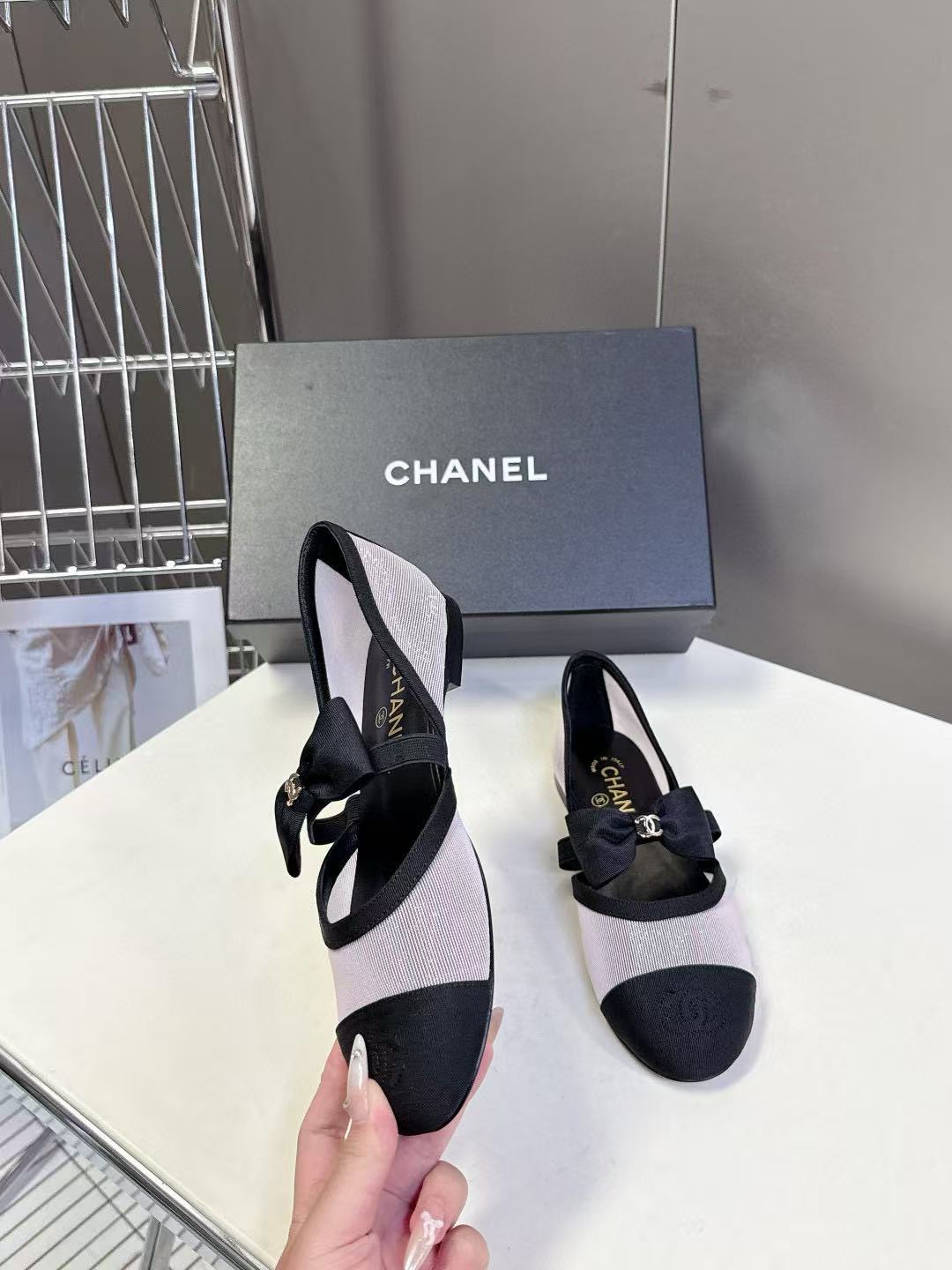 CHANE1 高品質リボンメリージェーンフラットシューズ【50％割引+送料無料】