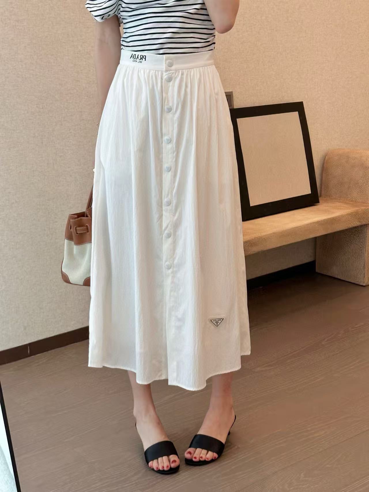 PR4DA シンプルレタースカート【50％割引+送料無料】