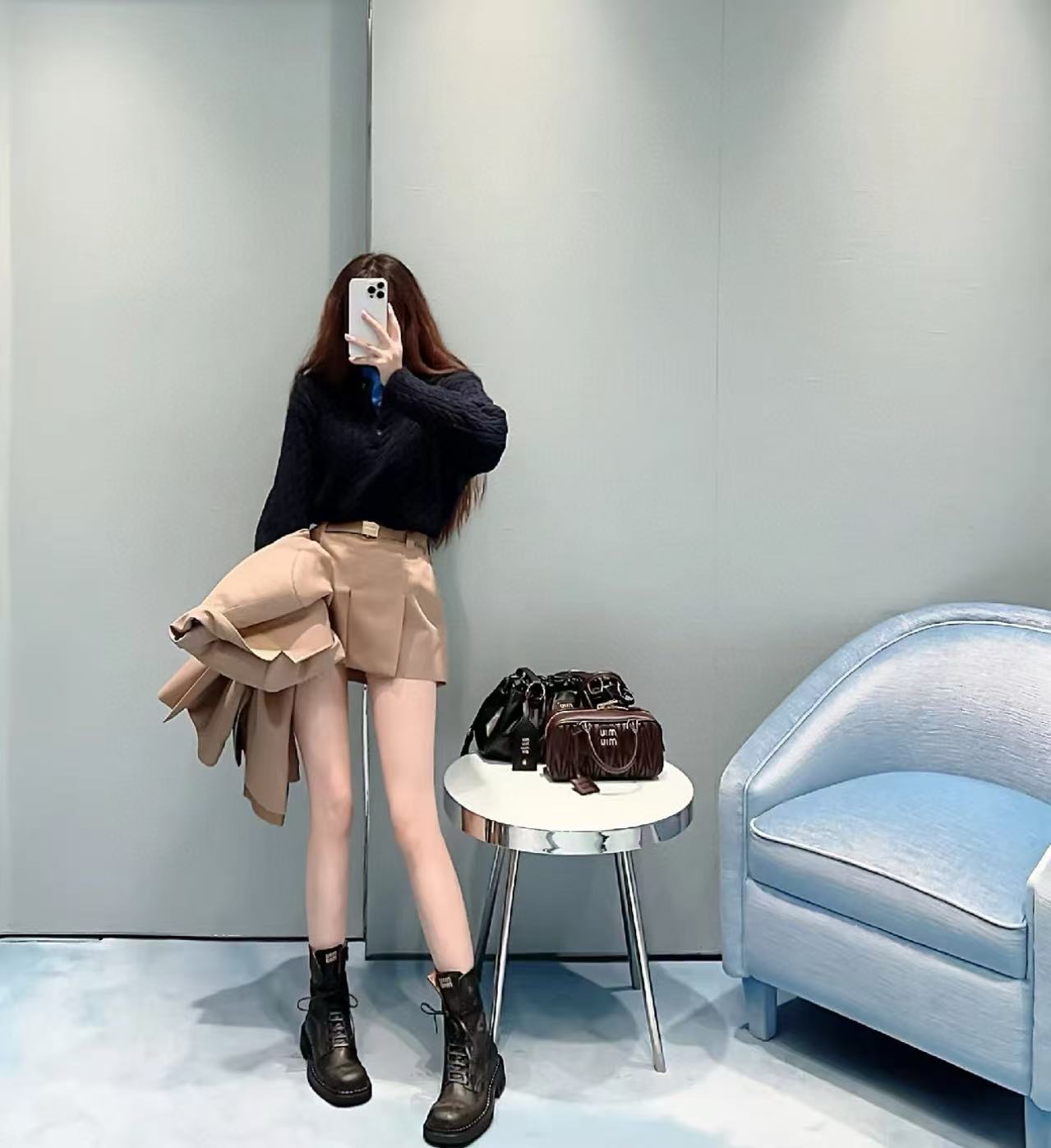 M1UM1U 高品質シンプルレースアップバイクブーツ【50%割引+送料無料】