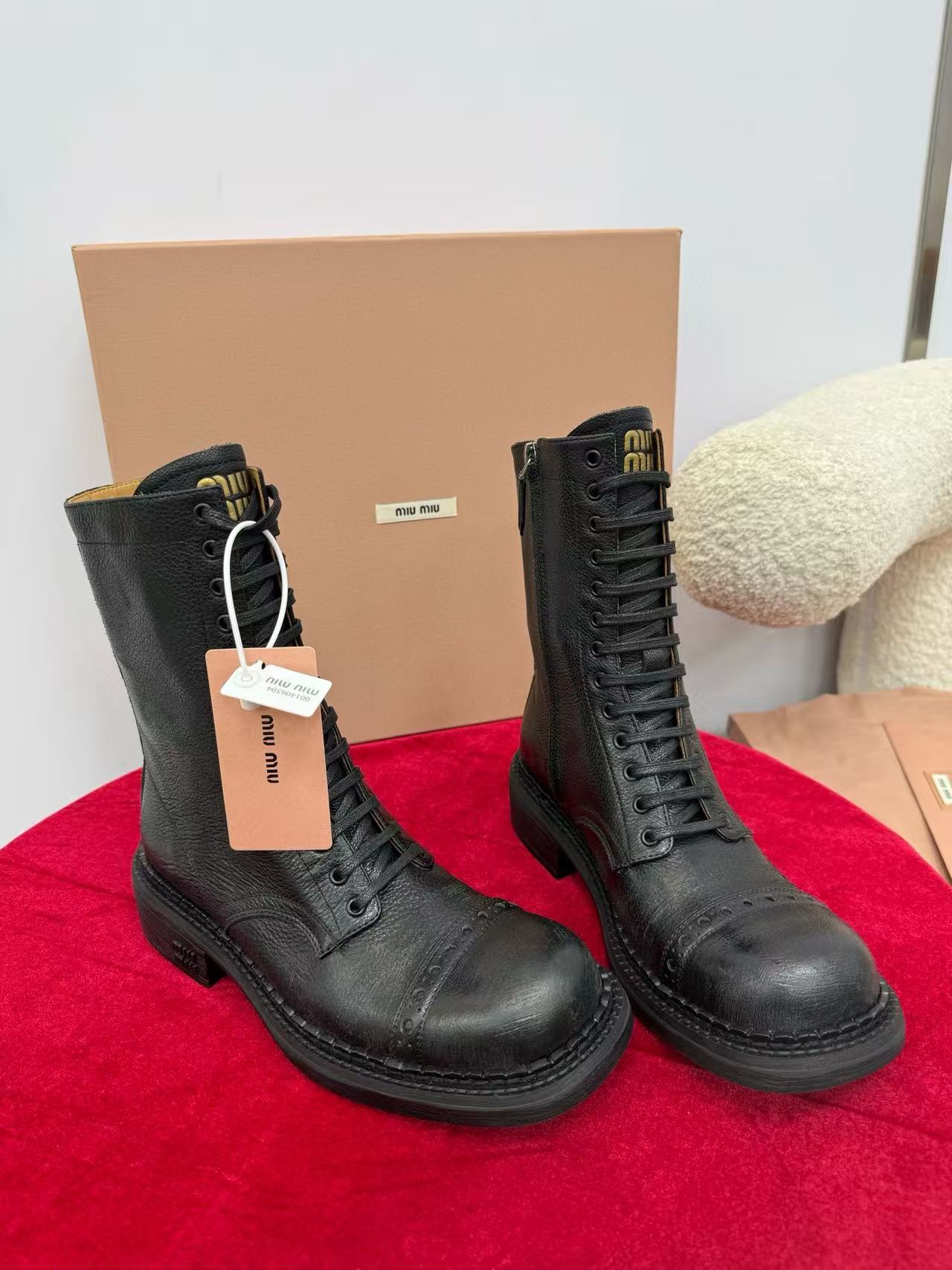 M1UM1U 高品質シンプルレースアップバイクブーツ【50%割引+送料無料】