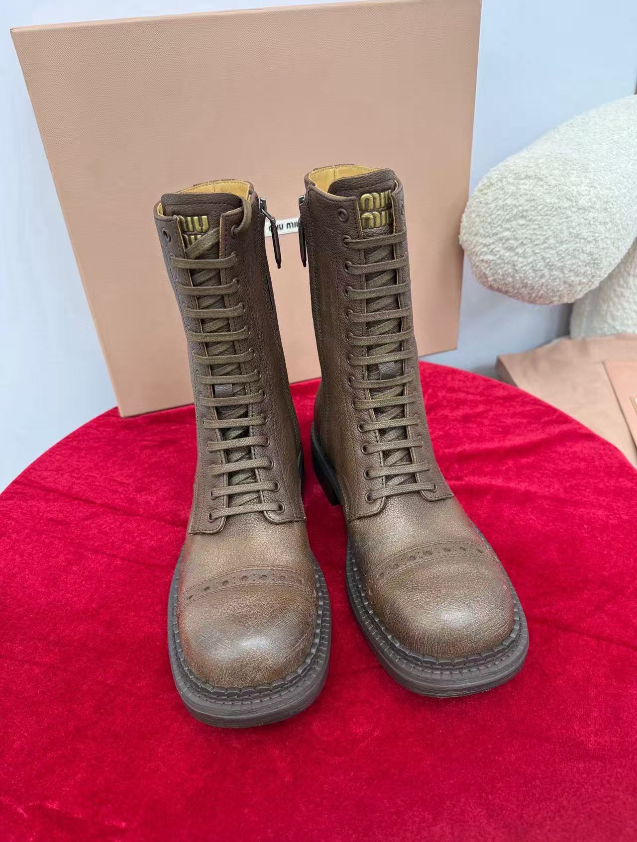 M1UM1U 高品質シンプルレースアップバイクブーツ【50%割引+送料無料】