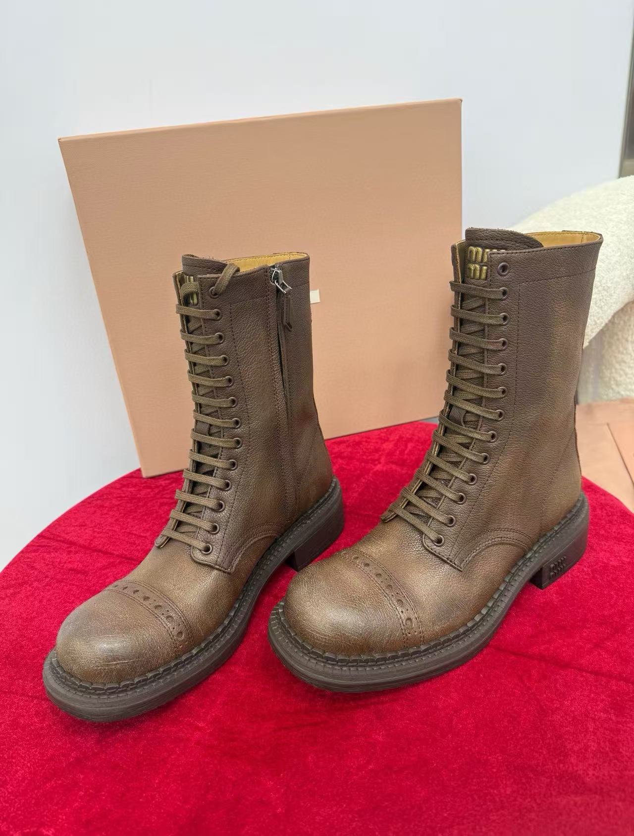 M1UM1U 高品質シンプルレースアップバイクブーツ【50%割引+送料無料】