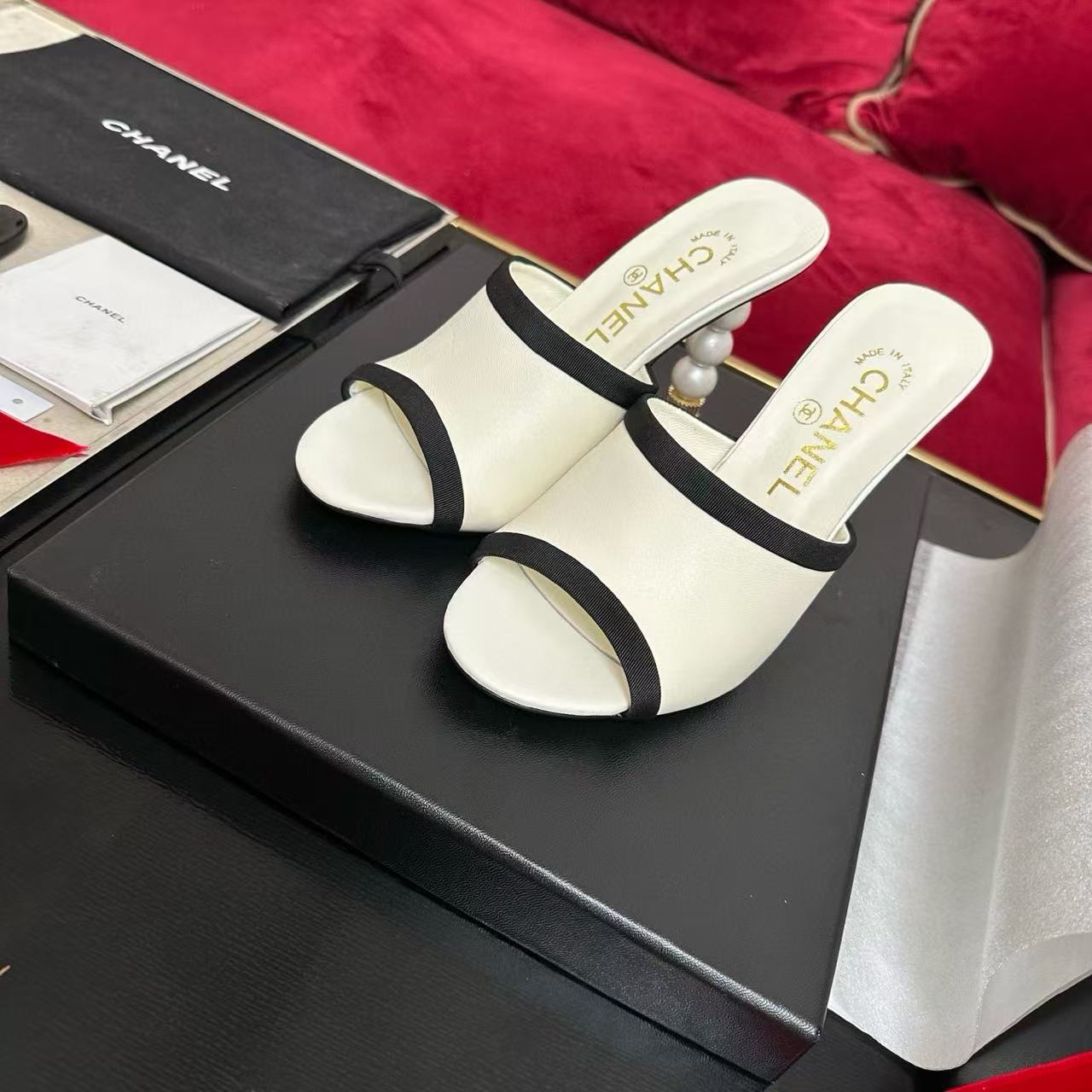 CHANE1 高品質 魚口パール ハイヒール【50%割引+送料無料】