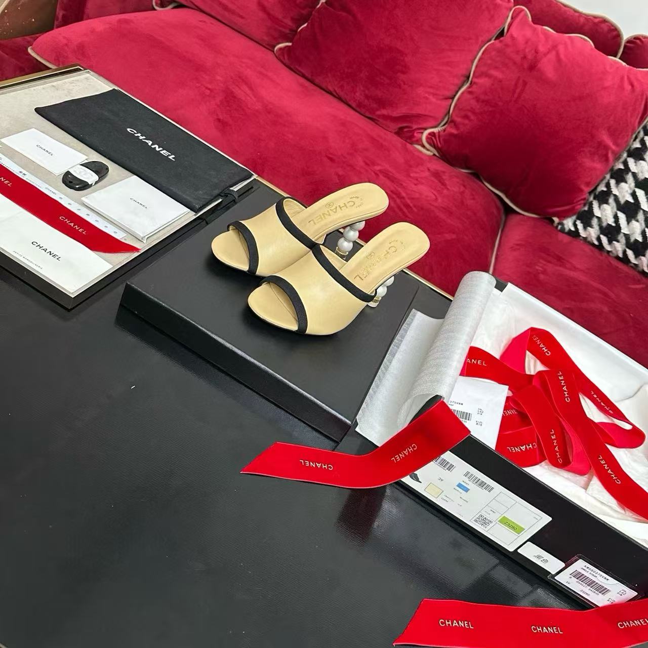 CHANE1 高品質 魚口パール ハイヒール【50%割引+送料無料】