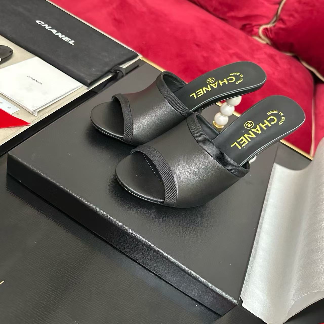 CHANE1 高品質 魚口パール ハイヒール【50%割引+送料無料】