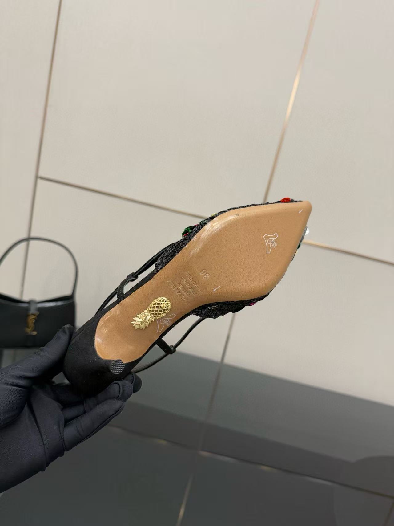 Aquazzura高品質のスパンコールハイヒール【50％割引+送料無料】