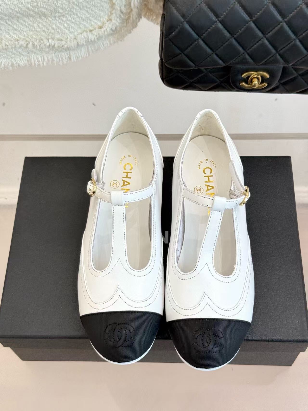 CHANE1 高品質TストラップダブルCメリージェーンシューズ【50％割引+送料無料】