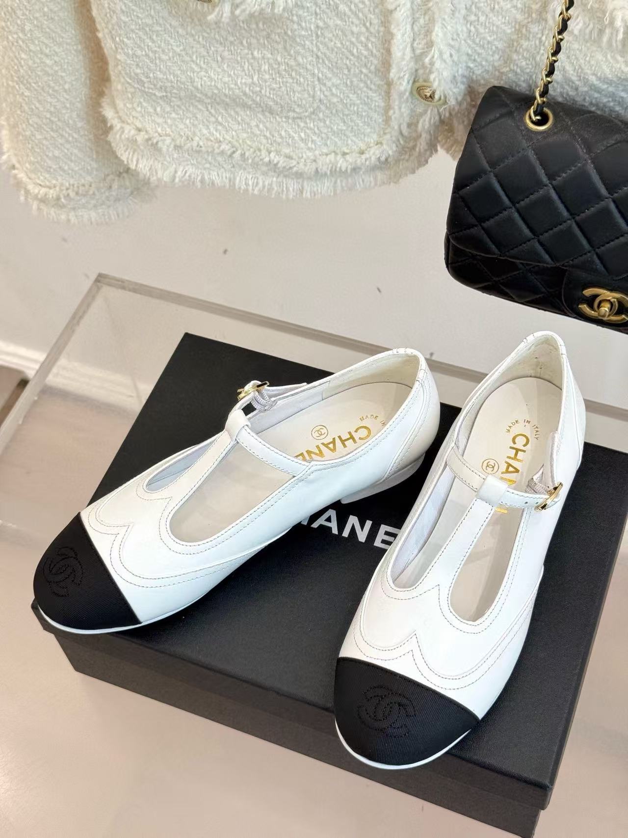 CHANE1 高品質TストラップダブルCメリージェーンシューズ【50％割引+送料無料】