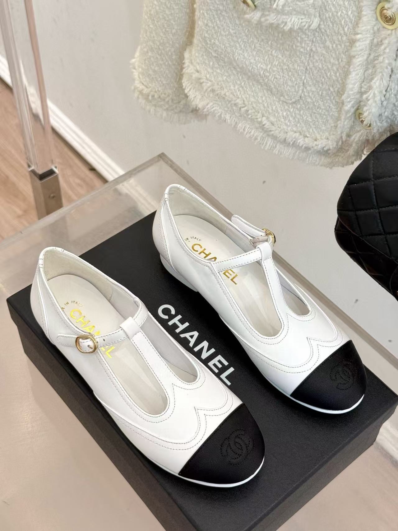 CHANE1 高品質TストラップダブルCメリージェーンシューズ【50％割引+送料無料】