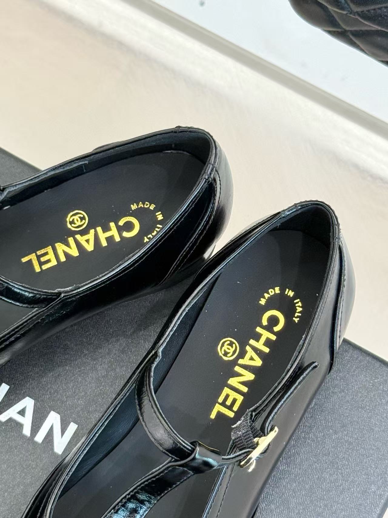 CHANE1 高品質TストラップダブルCメリージェーンシューズ【50％割引+送料無料】