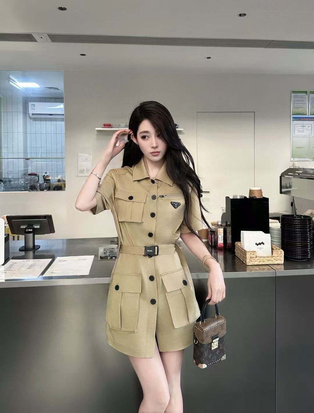 PR4DA ベルト付きドレス【50％割引+送料無料】