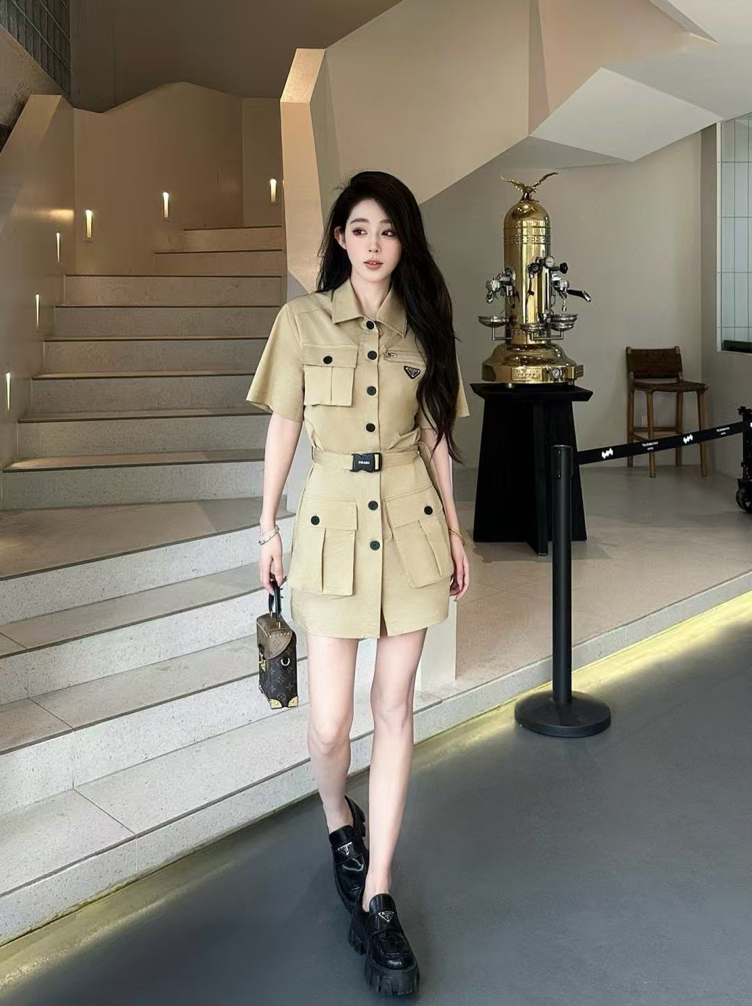 PR4DA ベルト付きドレス【50％割引+送料無料】