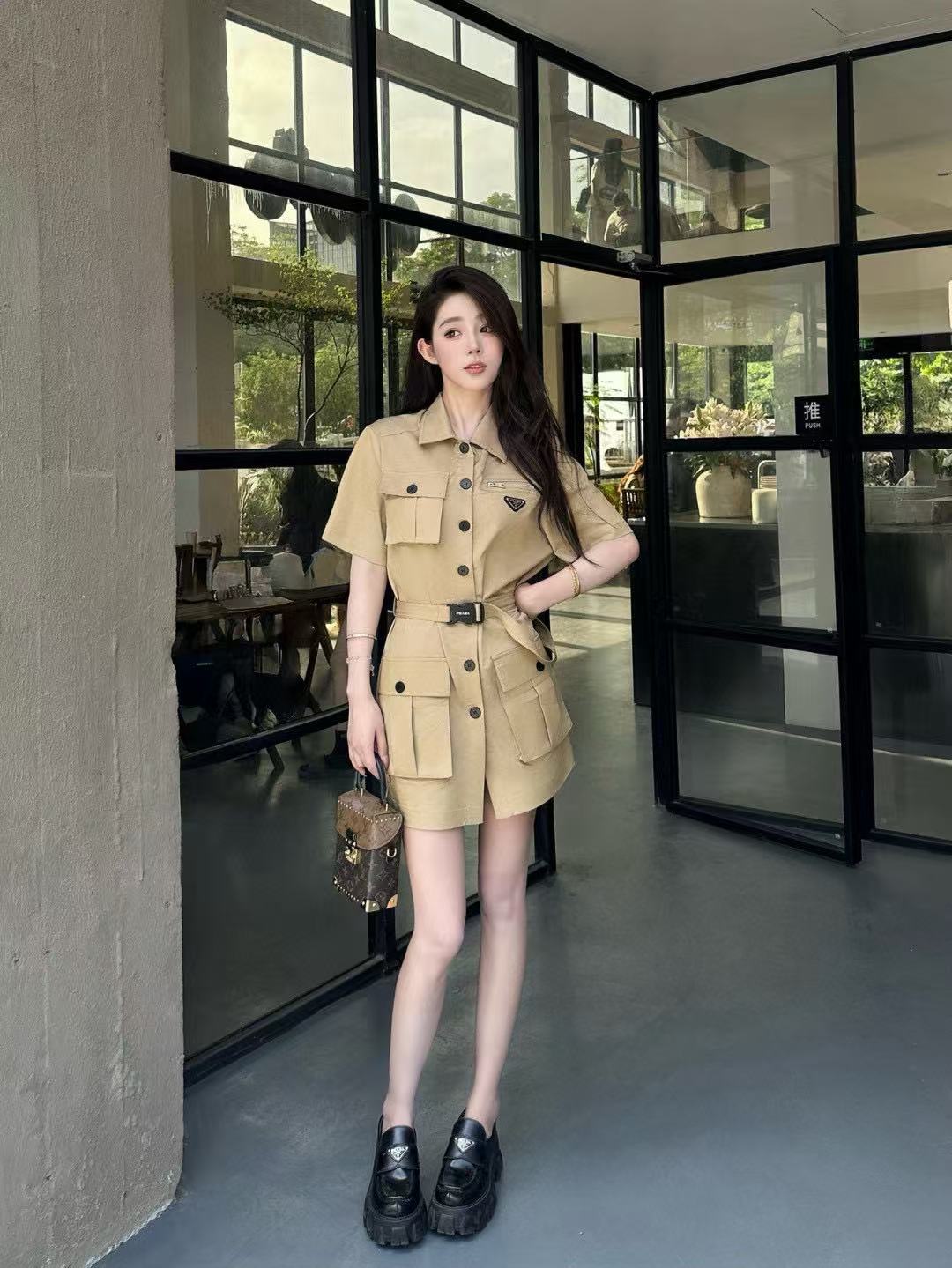 PR4DA ベルト付きドレス【50％割引+送料無料】