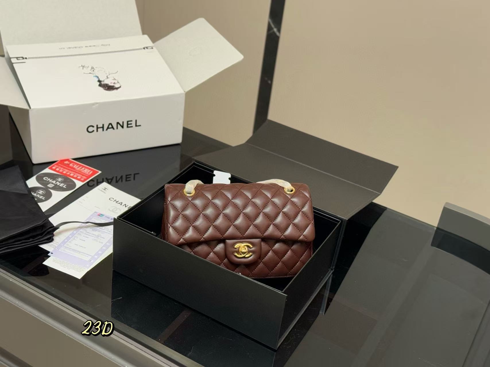 CHANE1 ダブルCショルダークロスボディバッグ【50％割引+送料無料】