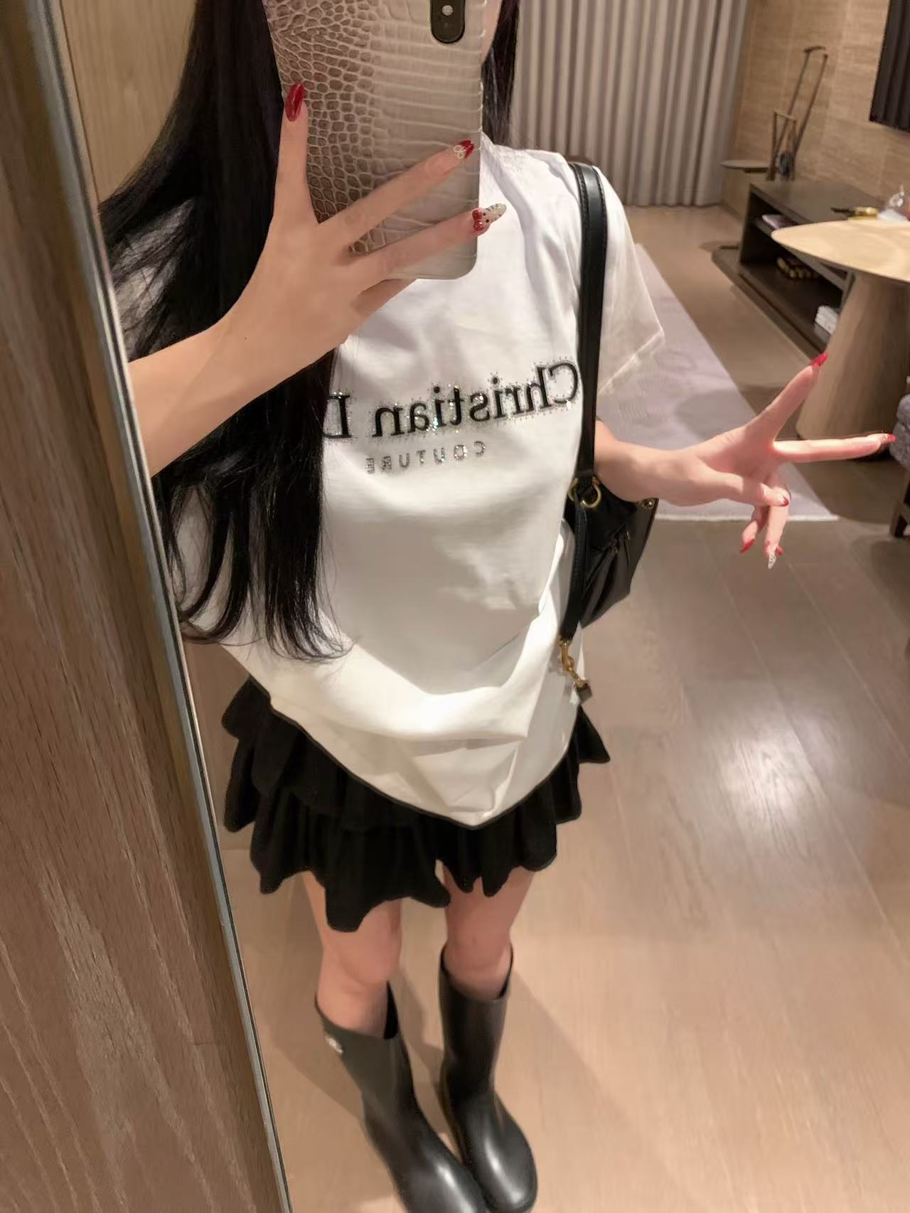 DI0RレタリングTシャツ【50％割引+送料無料】