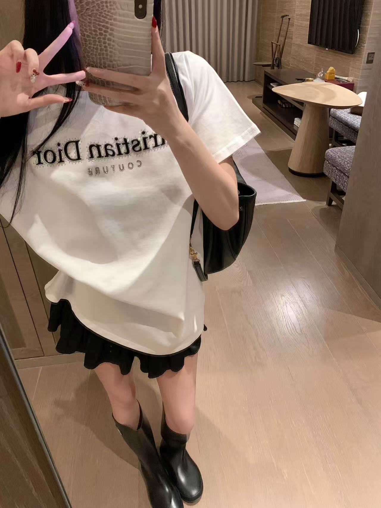 DI0RレタリングTシャツ【50％割引+送料無料】