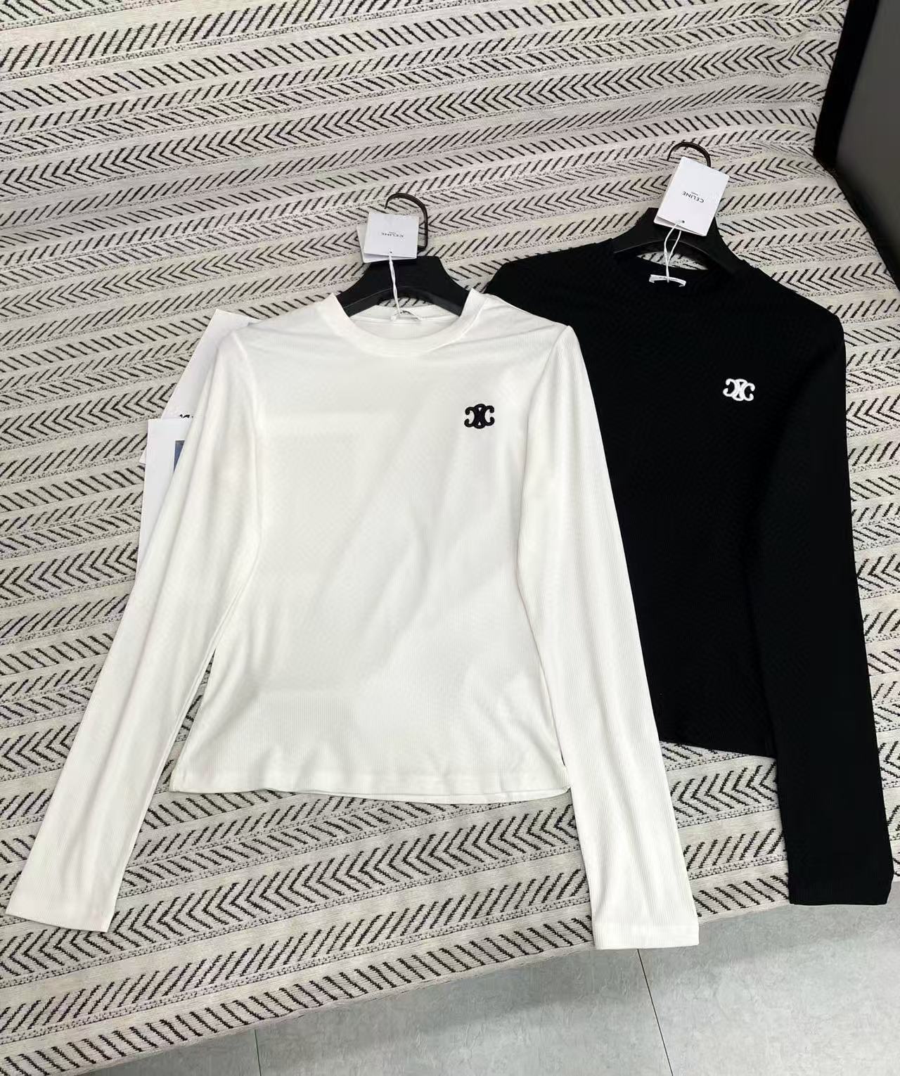 CEL1NE シンプル 凱旋門 長袖Tシャツ【50％割引+送料無料】