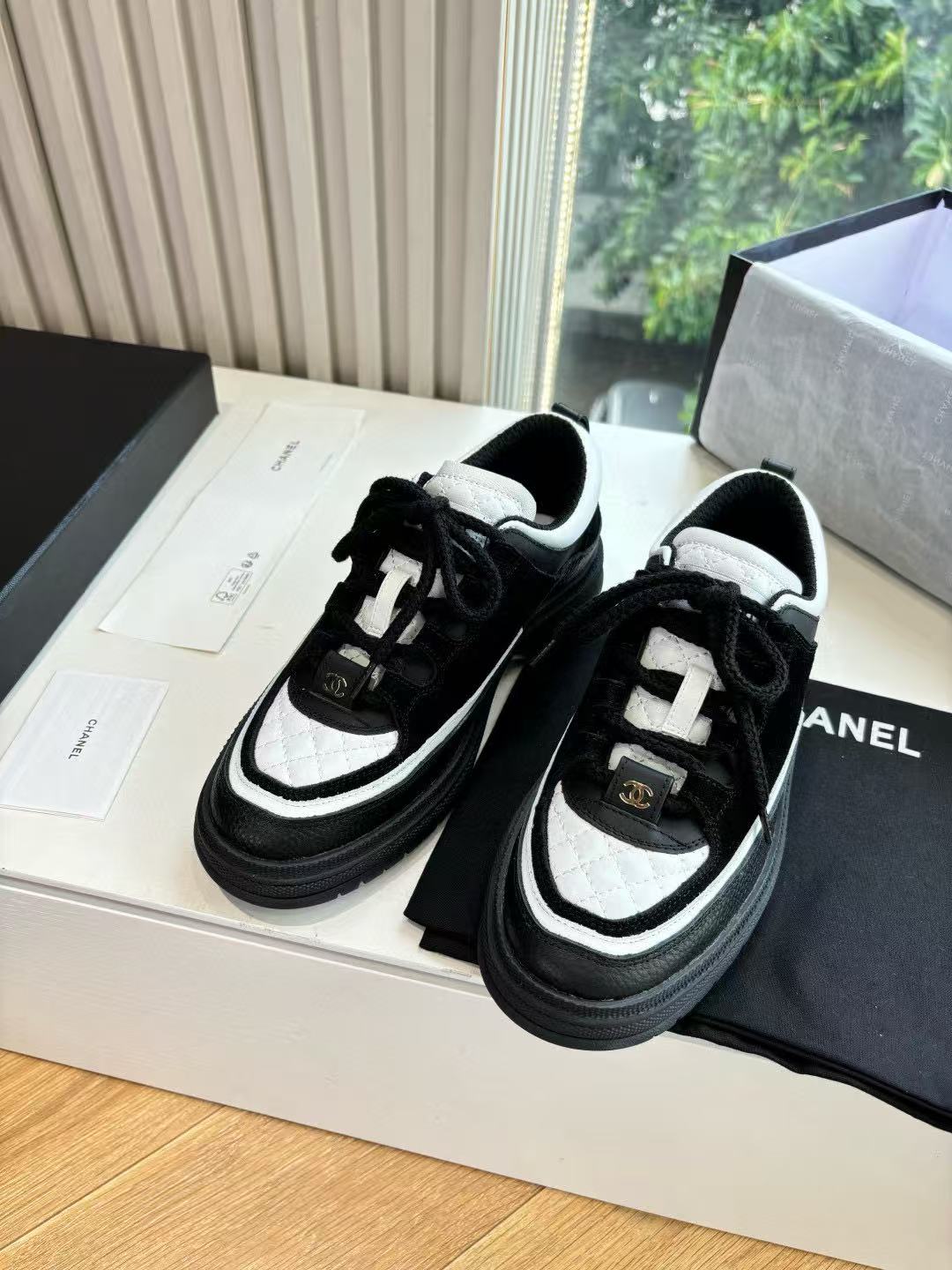 CHANE1 高品質パンダスニーカー【50％割引+送料無料】