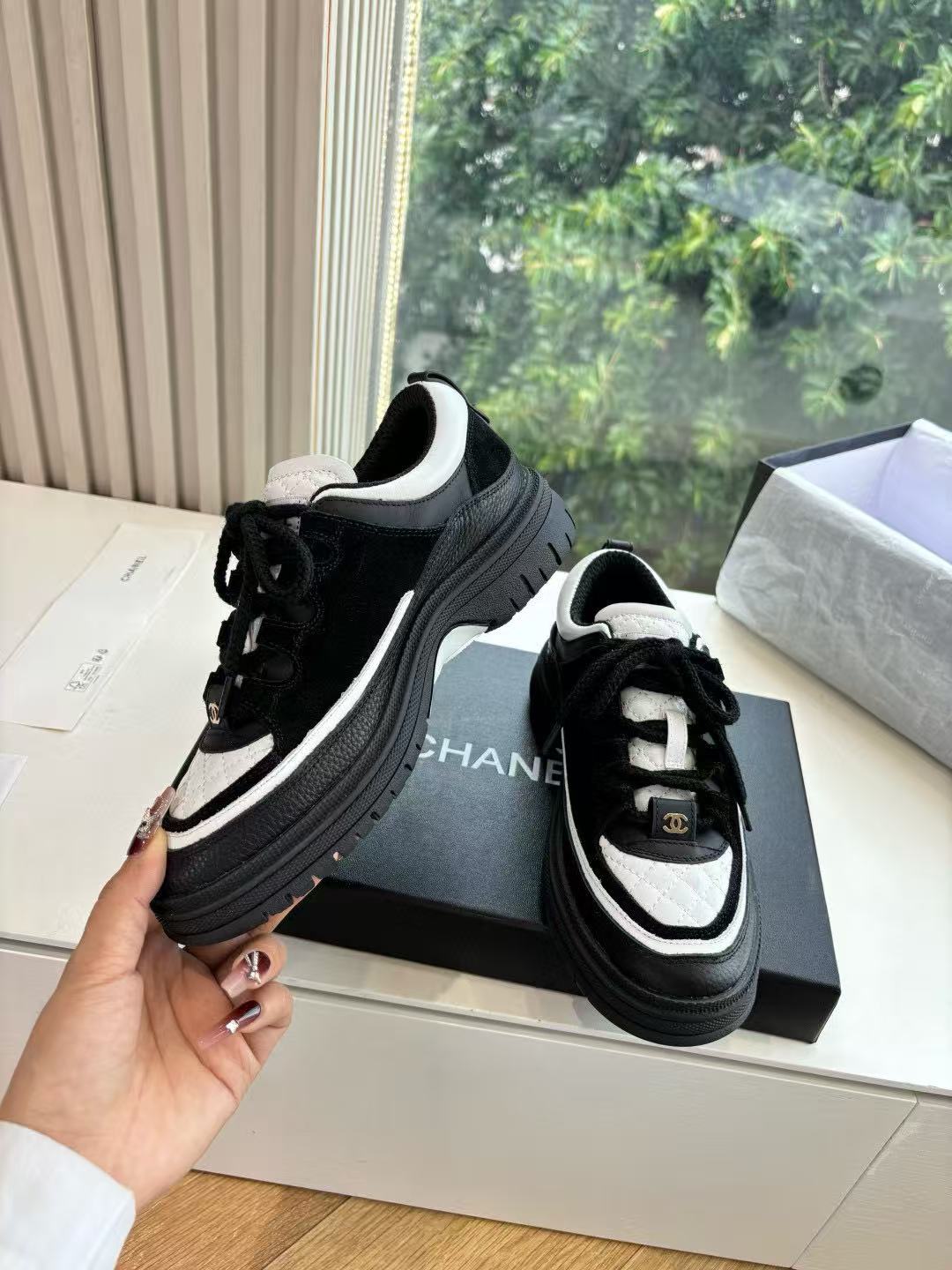 CHANE1 高品質パンダスニーカー【50％割引+送料無料】