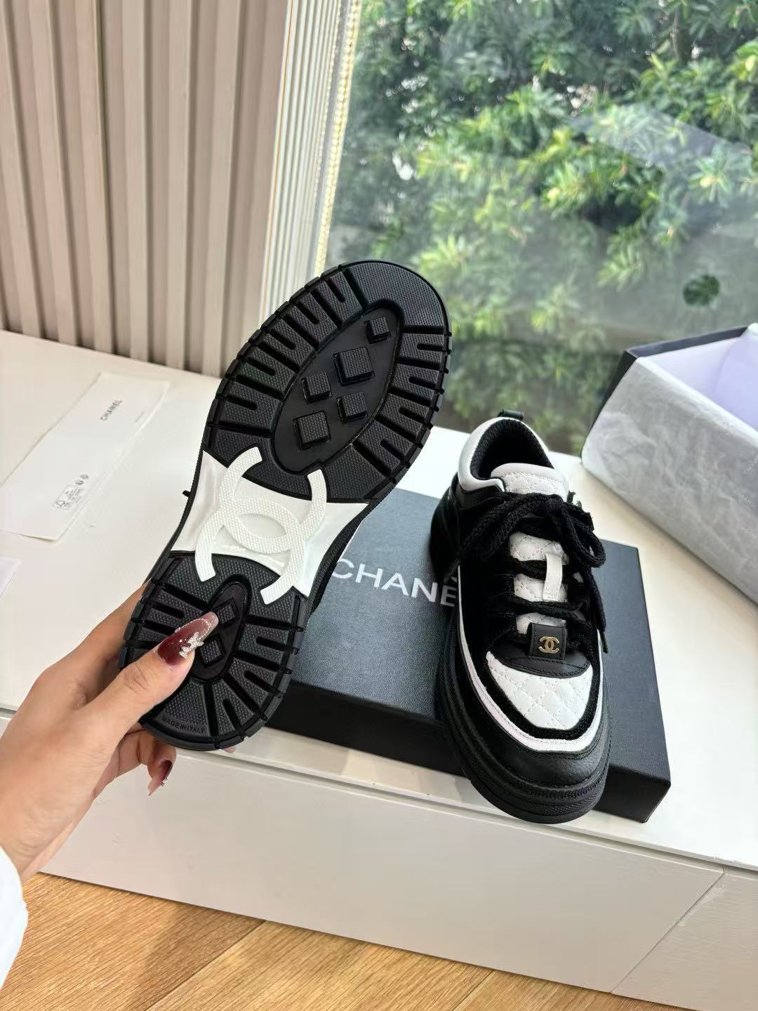 CHANE1 高品質パンダスニーカー【50％割引+送料無料】