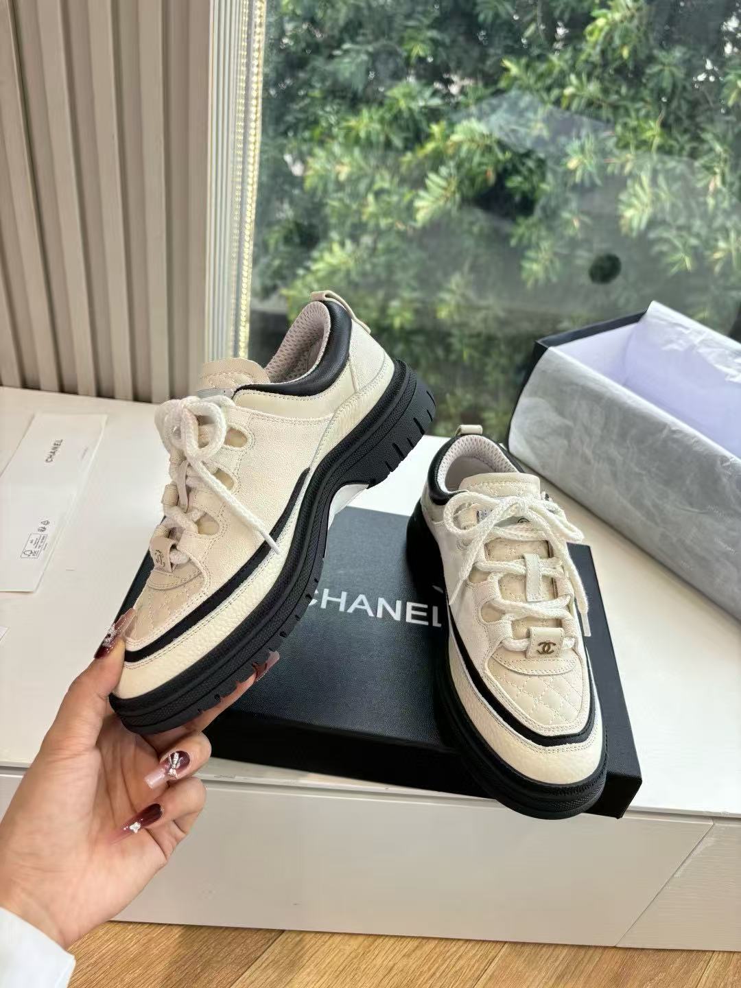 CHANE1 高品質パンダスニーカー【50％割引+送料無料】