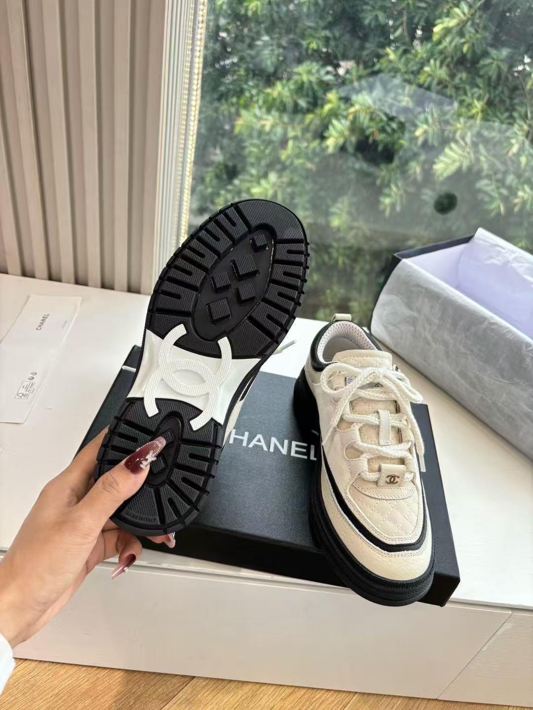 CHANE1 高品質パンダスニーカー【50％割引+送料無料】