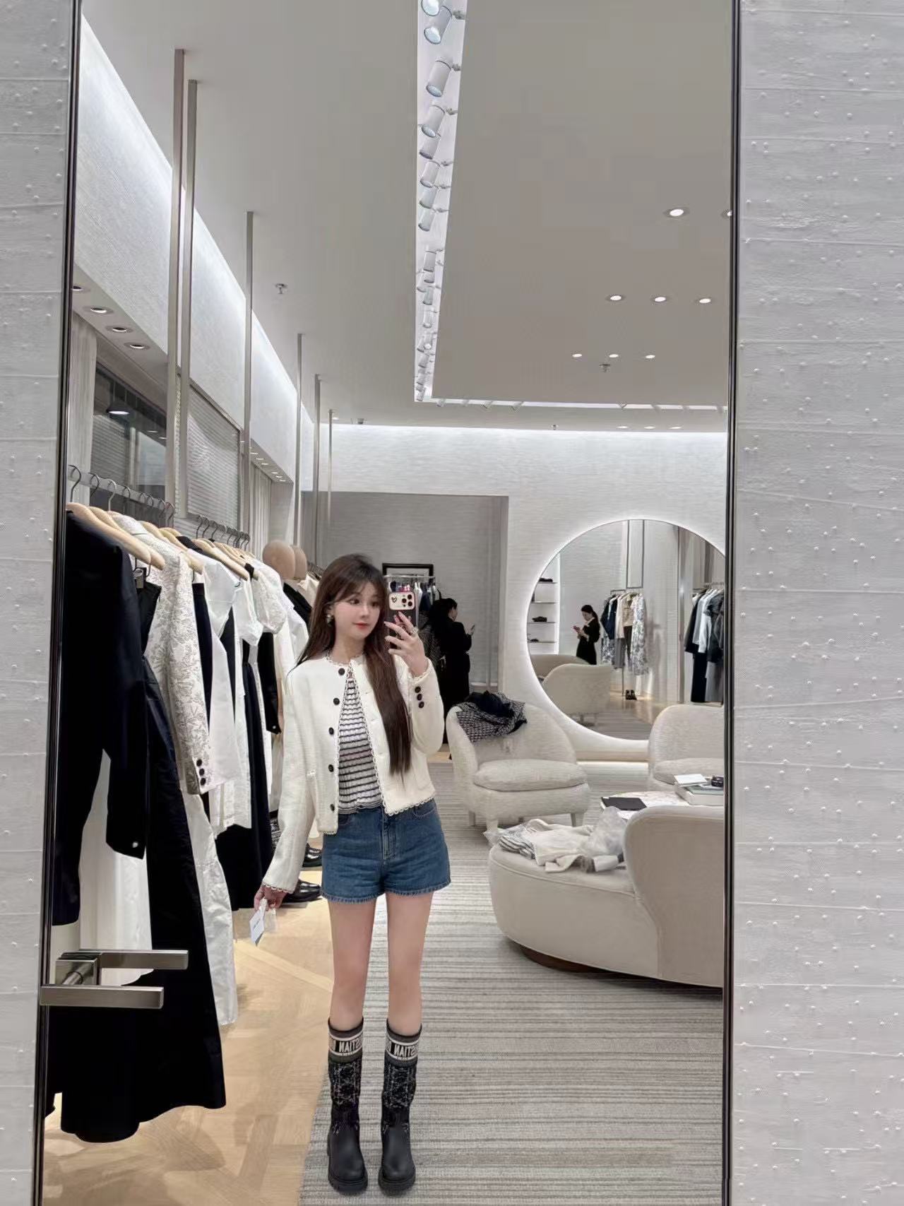 DI0Rの高品質ツイードシープスキンハイブーツ【50％割引+送料無料】