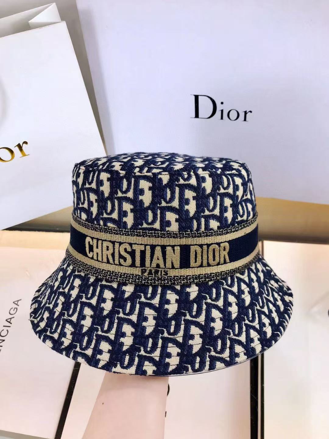 DI0R ジャカード バケットハット【50％割引+送料無料】