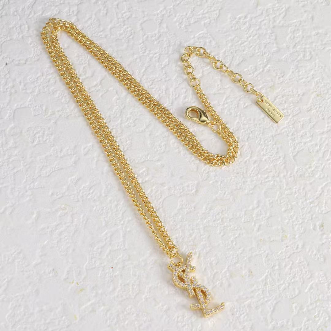 YSLのシンプルダイヤモンドネックレス【50%割引+送料無料】