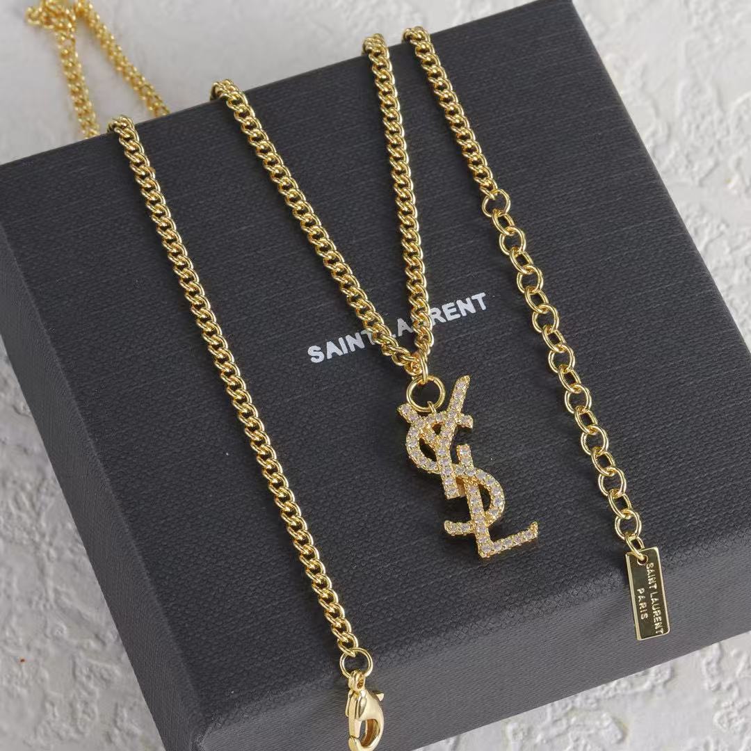 YSLのシンプルダイヤモンドネックレス【50%割引+送料無料】