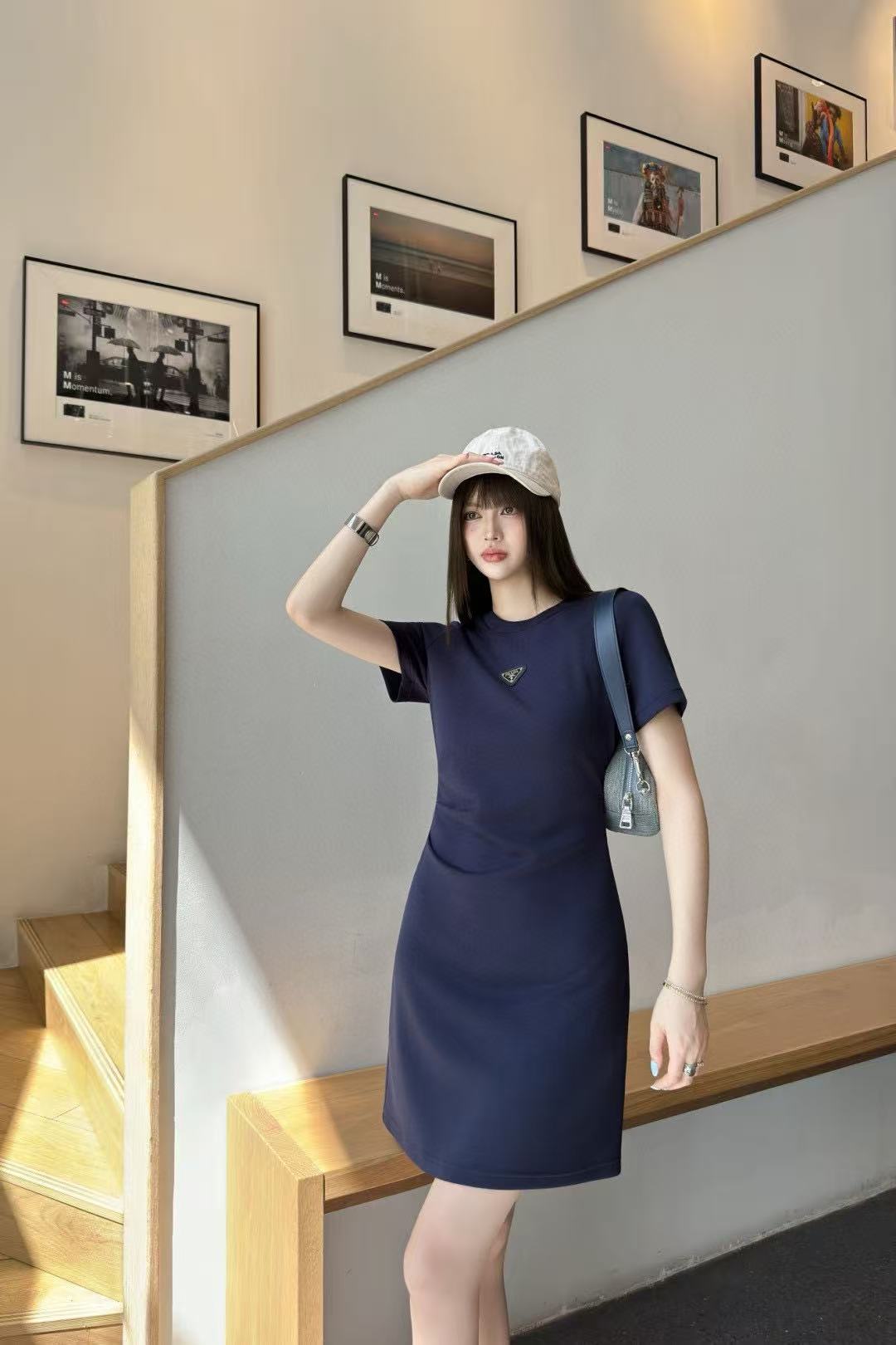 PR4DA トライアングルロゴ 半袖ワンピース【50％割引+送料無料】