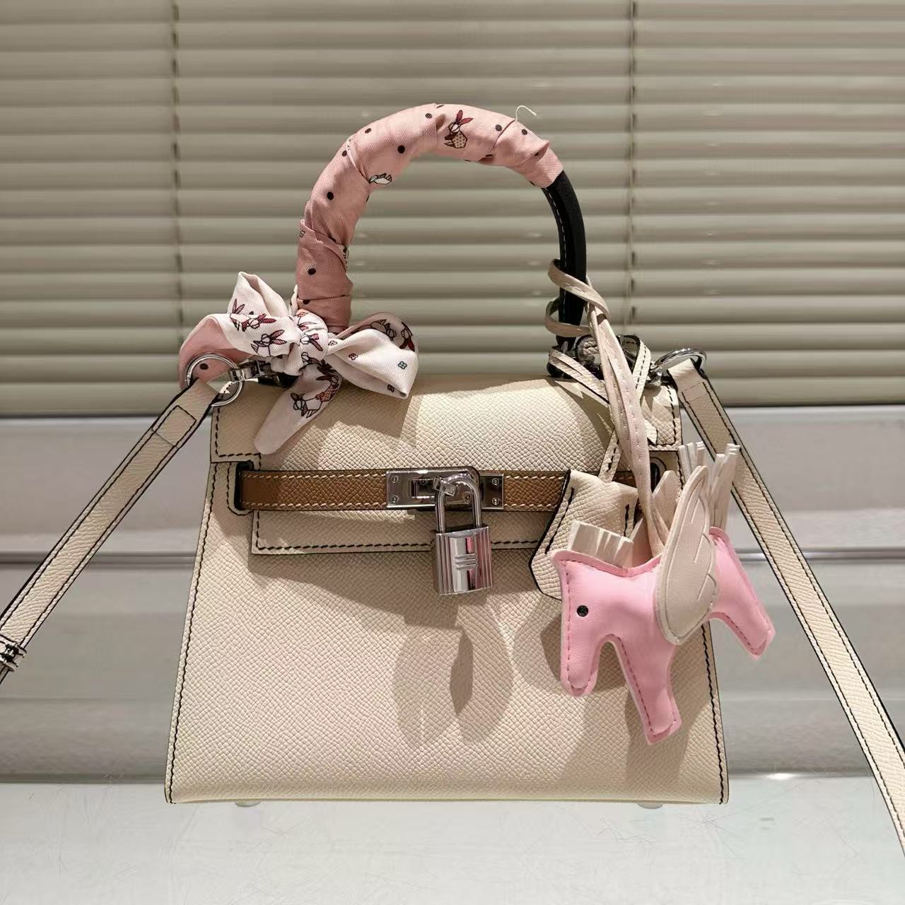 HERME5 高品質牛革ハンドバッグ【50％割引+送料無料】