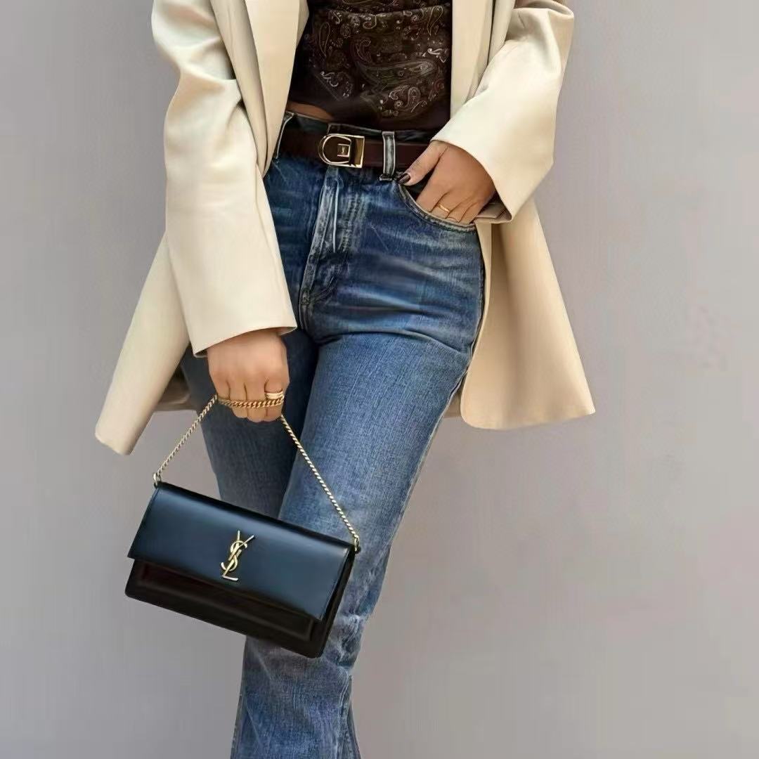 YSL チェーンショルダークロスボディバッグ【50％割引+送料無料】