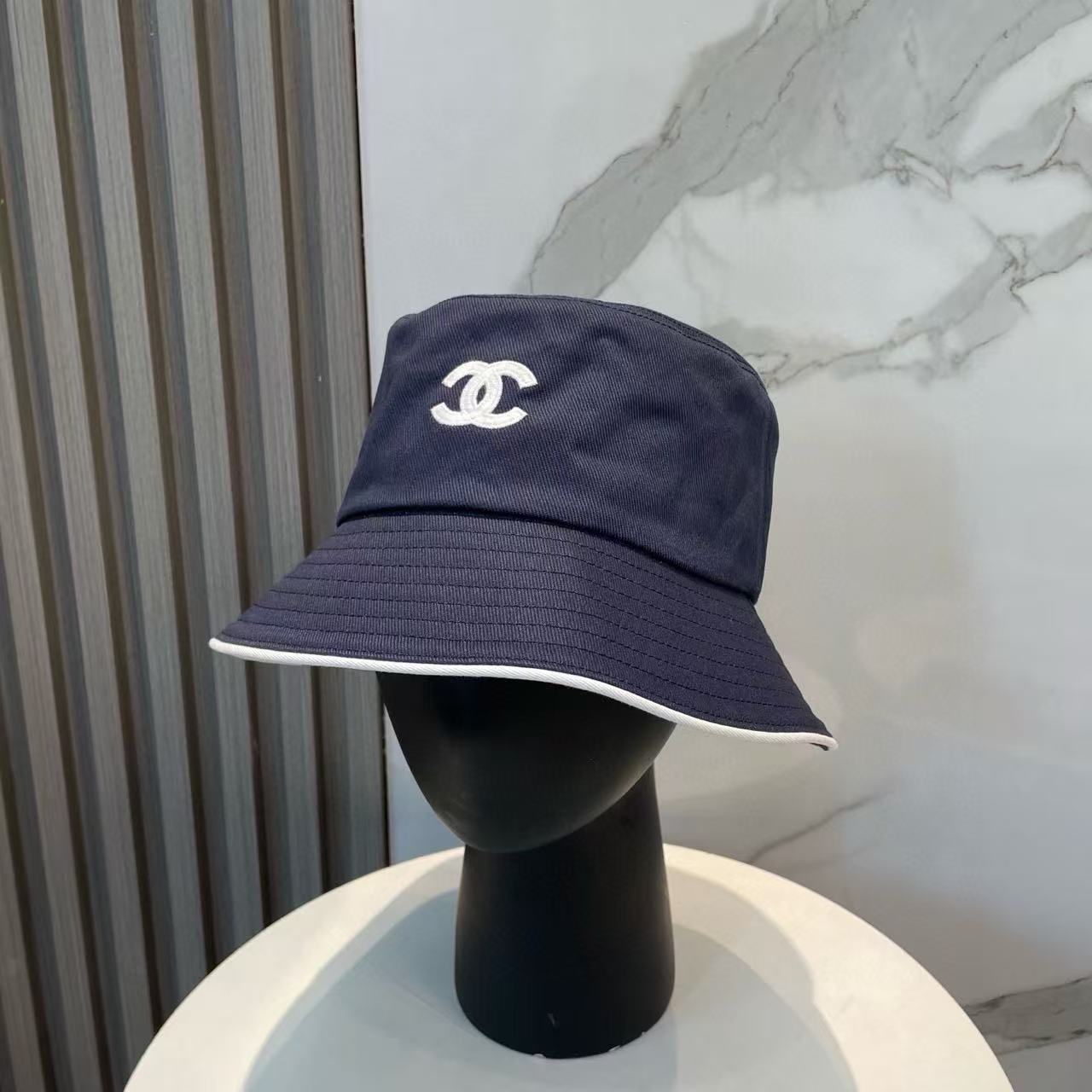 CHANE1 シンプルダブルCバケットハット【50％割引+送料無料】