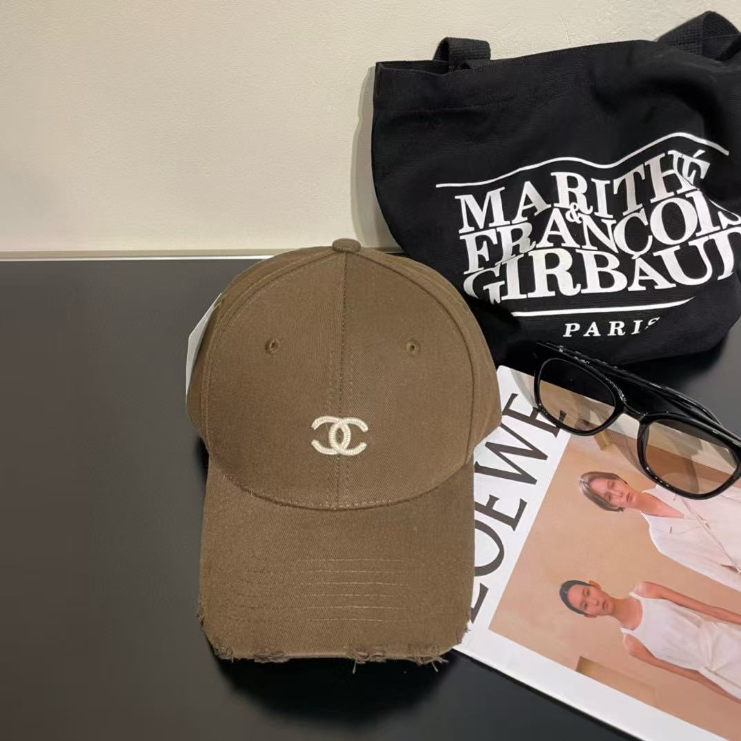 CHANE1 シンプルダブルCベースボールキャップ【50%割引+送料無料】