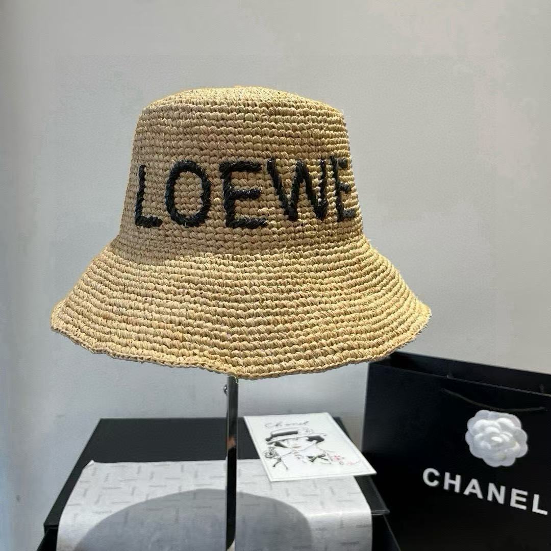 L0WEW 織りバケットハット（刺繍ロゴ入り）【50％割引+送料無料】