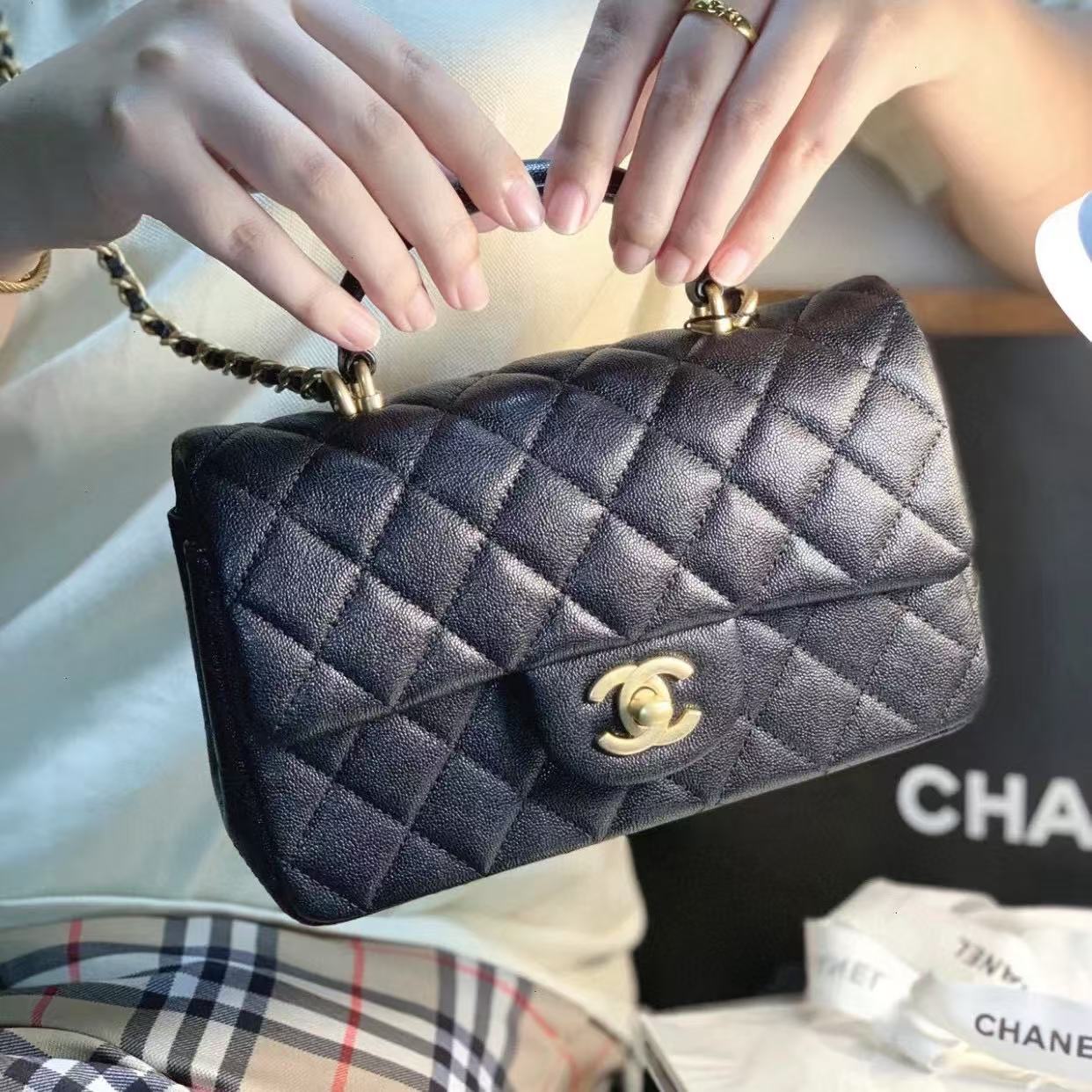 CHANE1 クラシック CF ハンドバッグ【50％割引+送料無料】