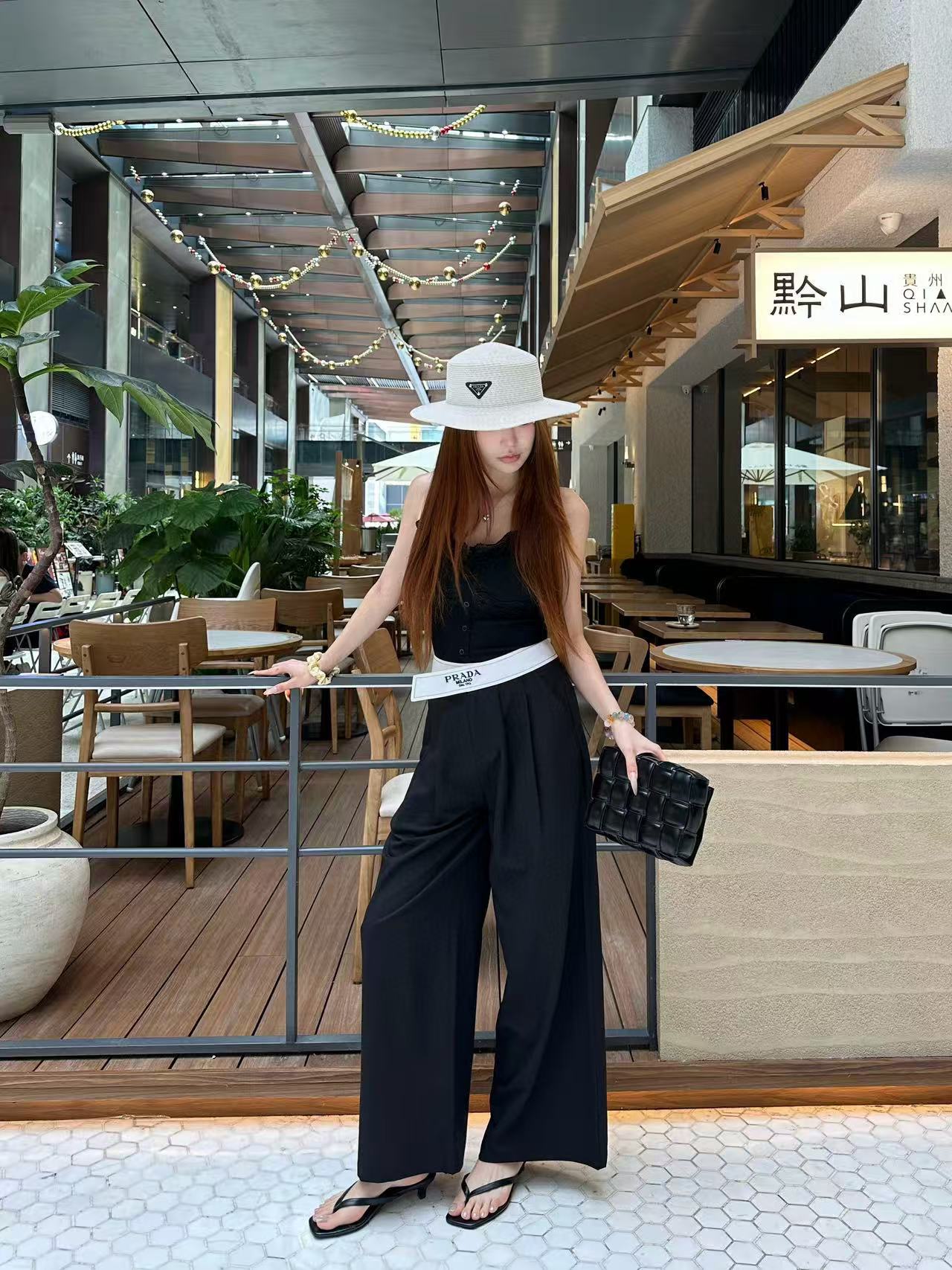 PR4DA 高品質レター刺繍ストレートパンツ【50％割引+送料無料】