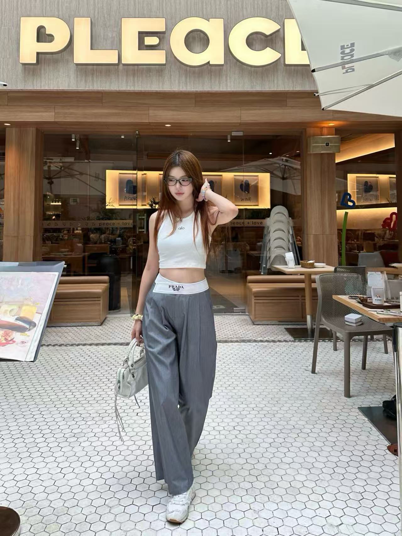 PR4DA 高品質レター刺繍ストレートパンツ【50％割引+送料無料】