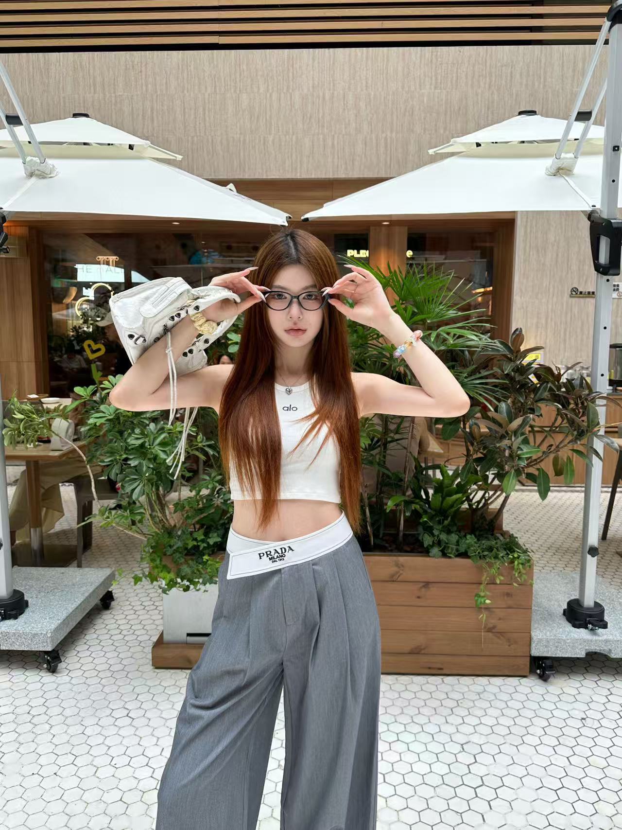 PR4DA 高品質レター刺繍ストレートパンツ【50％割引+送料無料】