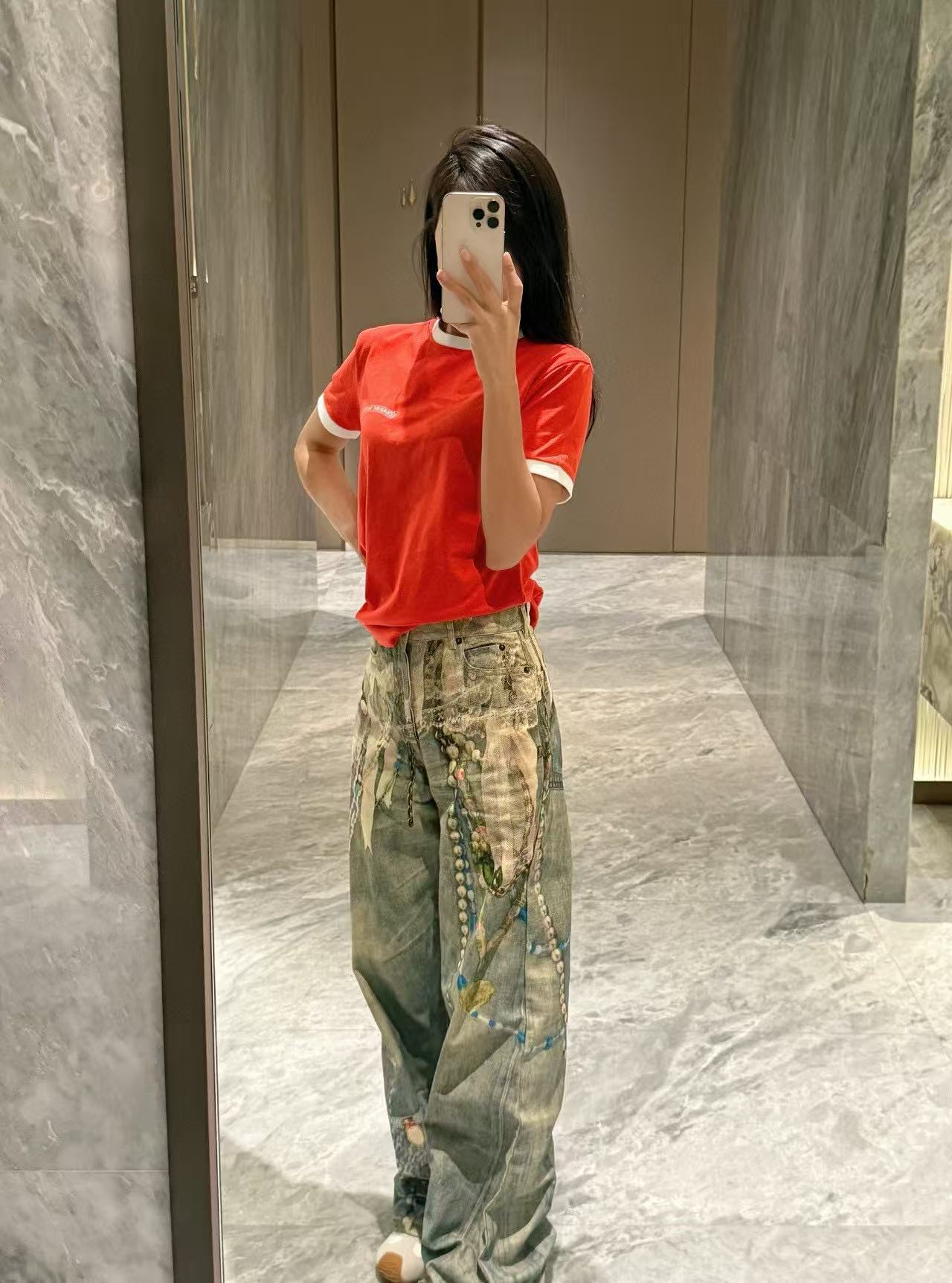 Chr0me Hearts サンスクリットプリント 半袖Tシャツ【50％割引+送料無料】