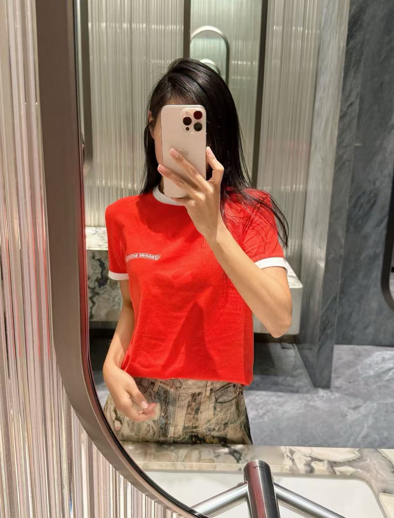 Chr0me Hearts サンスクリットプリント 半袖Tシャツ【50％割引+送料無料】