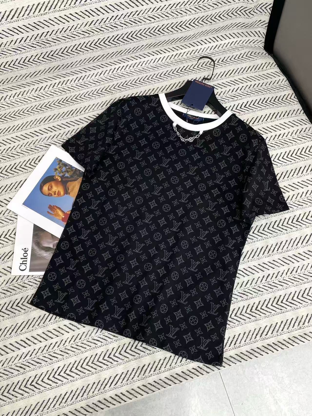 LVチェーンプリントTシャツ【50％割引+送料無料】